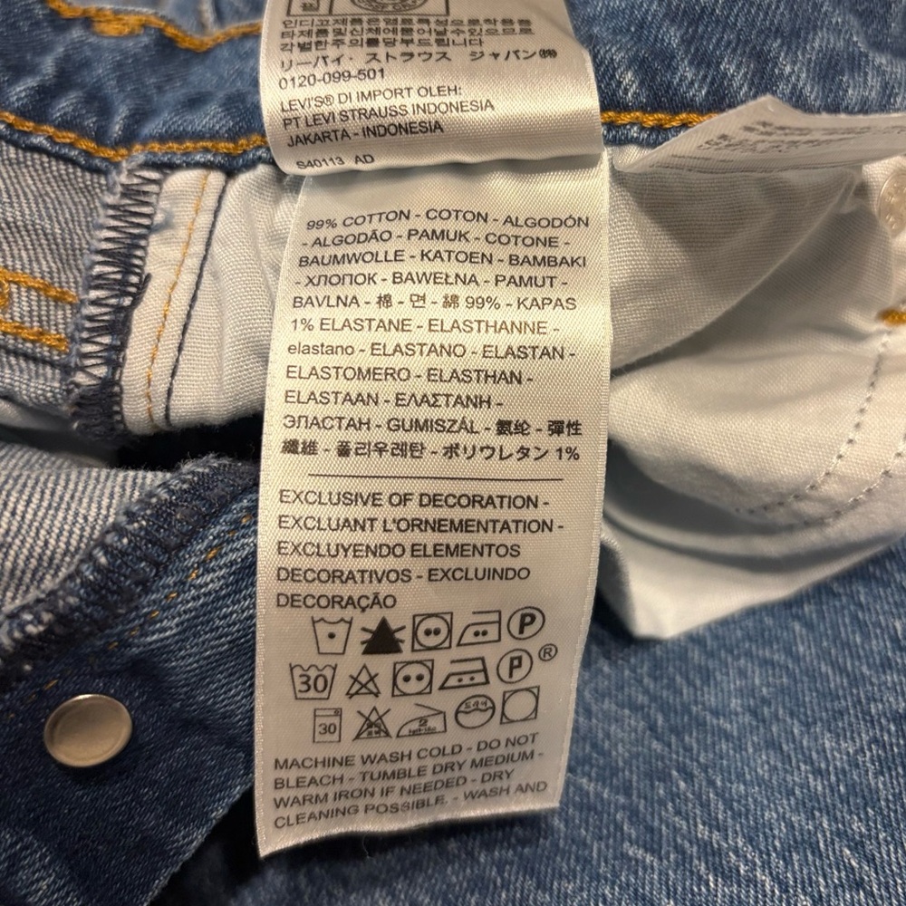 NWOT Levi's Medium Wash Wedgie Icon Fit Straight Leg Jeans - Picture 6 of 14